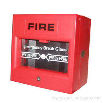 Manual Call Point Fire Alarm with 24V DC Operating Voltage, 80mA Maximum Current and Reset Key